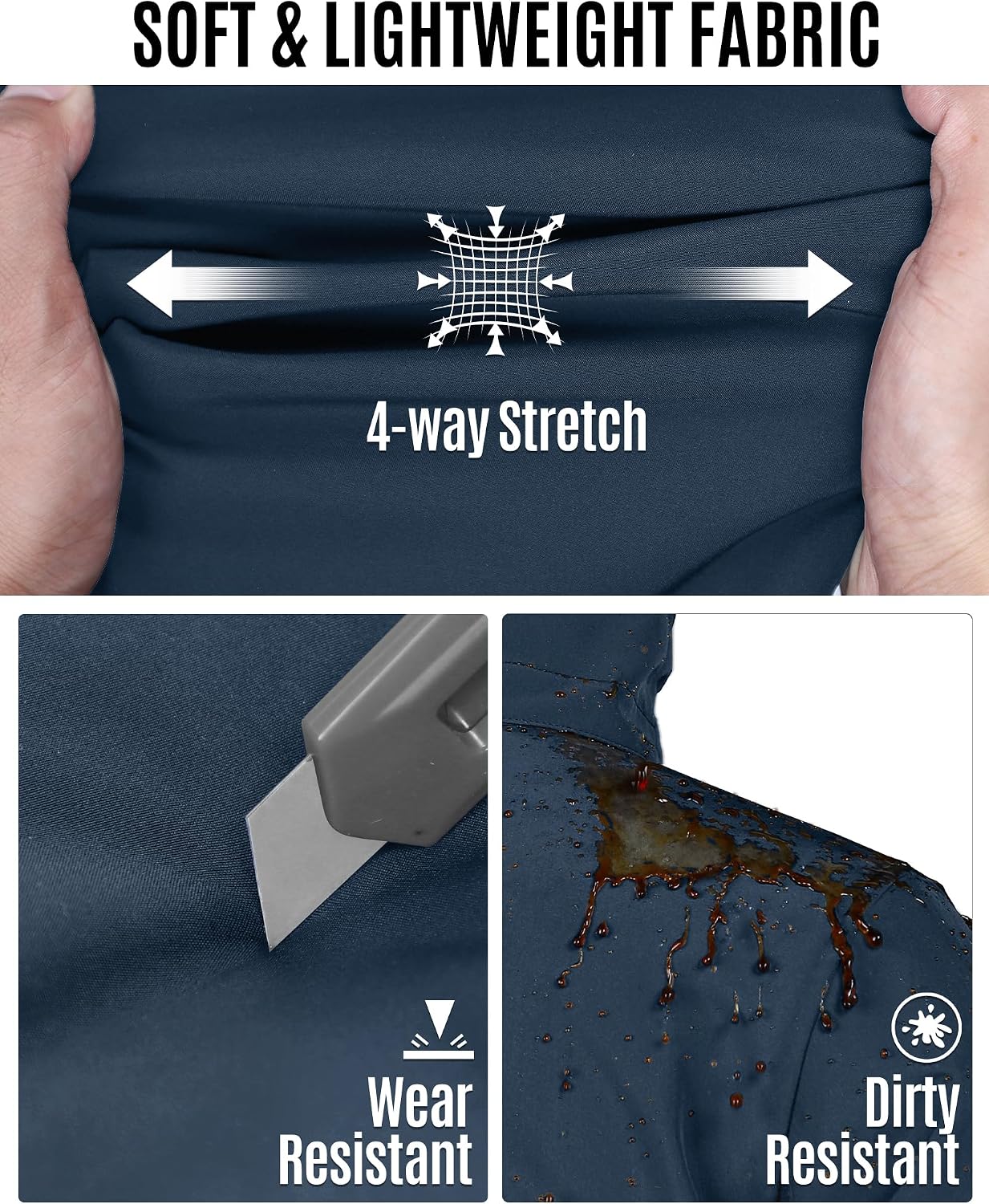 33,000ft Men's Softshell Jacket Hooded Waterproof Windbreaker Rain Jacket