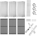Criditpid Grill Replacement Parts for Charbroil 463242516 463242515, Cooking Grates, Emitter Plates, Burners, Heat Plates, Crossover Tubes & Ignitors for Charbroil Commercial Grill