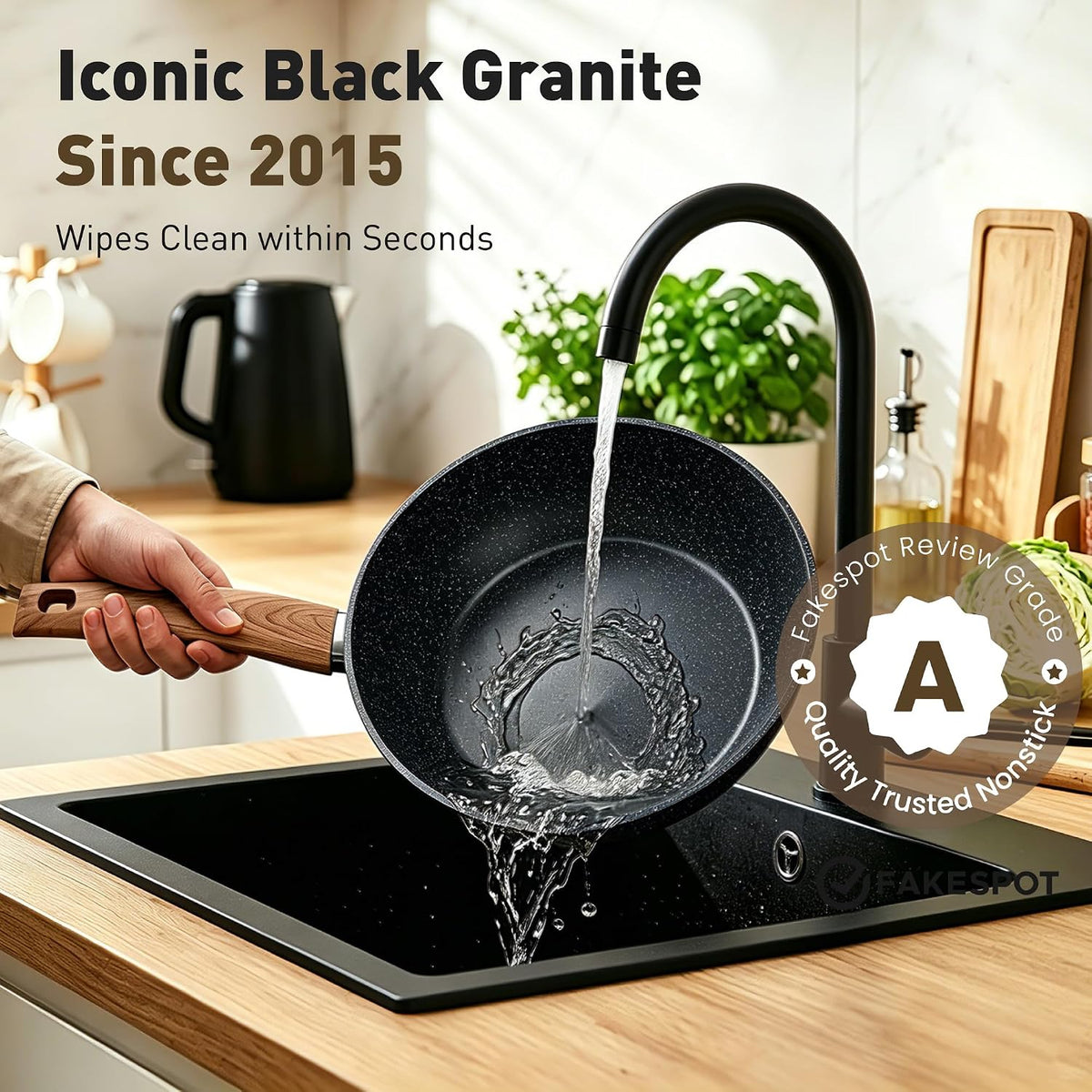 MAISON ARTS 30 Pcs Pots and Pans, Granite Induction Cookware Sets Non Stick
