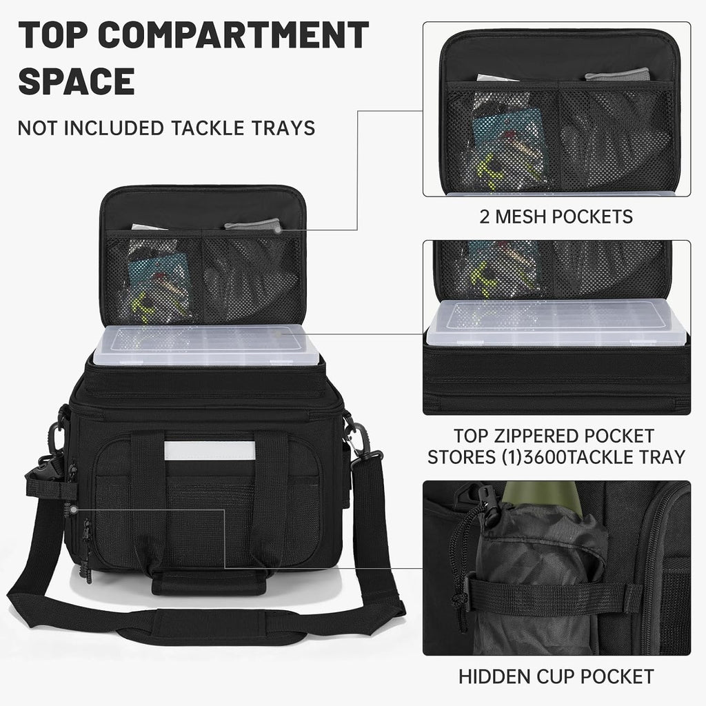 Fishing Tackle Bag Empty, Fits 3400-3600 & 4007 Lure Boxes
