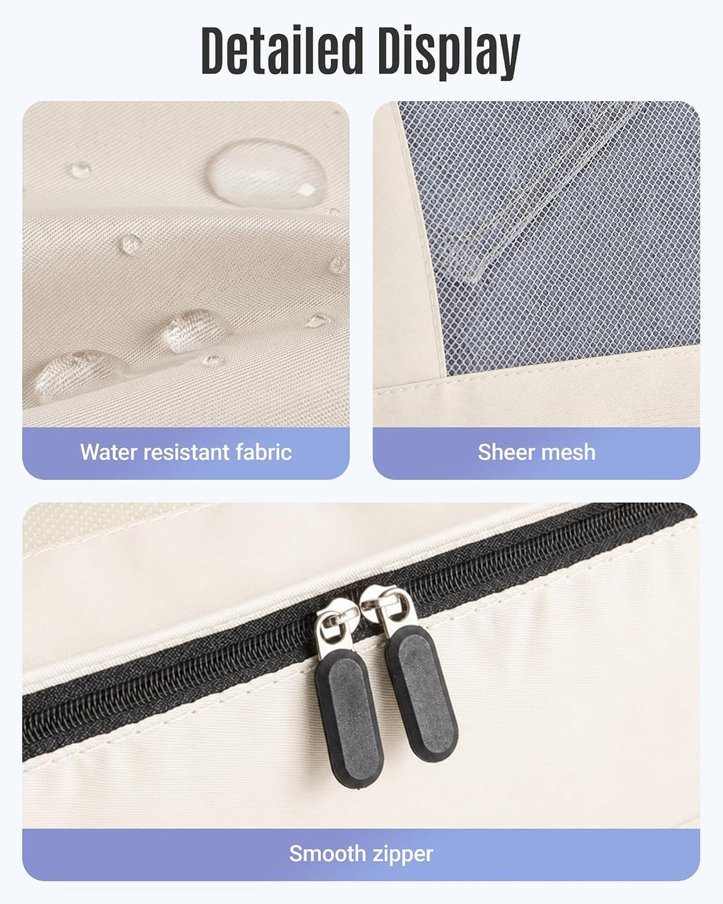 LIGHT FLIGHT 8 Set Packing Cubes for Travel, Cruise Ship Travel Essentials