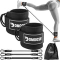 DMoose Ankle Strap for Cable Machine - One Size Fit with Premium Padding, Workout Kickback Ankle Cuffs, Ankle Bands for Working Out, Booty Workouts, Leg Extension, Hip Abductors & Lower Body Exercises