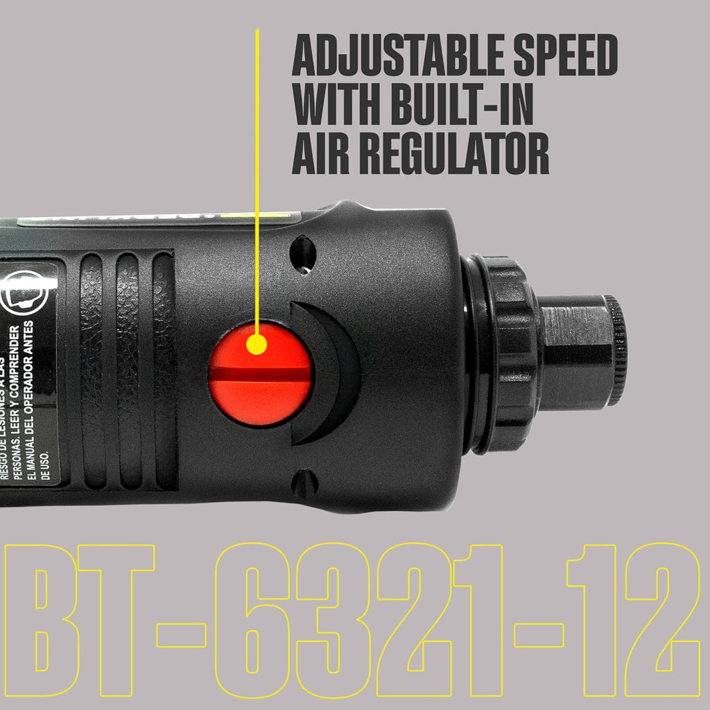 Berkling BT 6321-12 1/4in Air Die Grinder, 12in Extension, 20,000 RPM