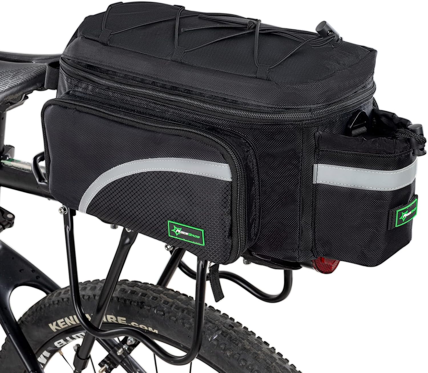 ROCKBROS Bike Trunk Bag 13L-25L Bike Rear Rack Bag Expandable Side Pockets