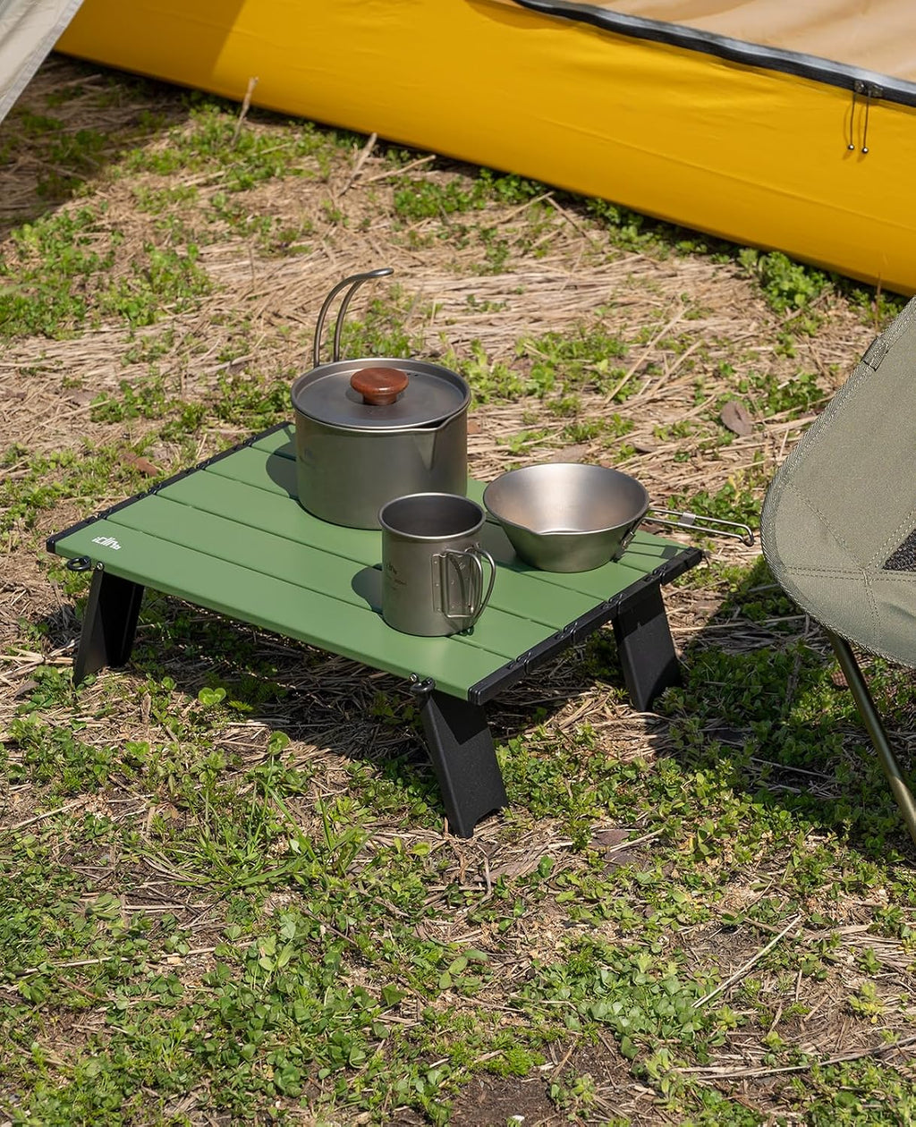 iClimb Ultralight Compact Mini Folding Alu. Table (Green - S)