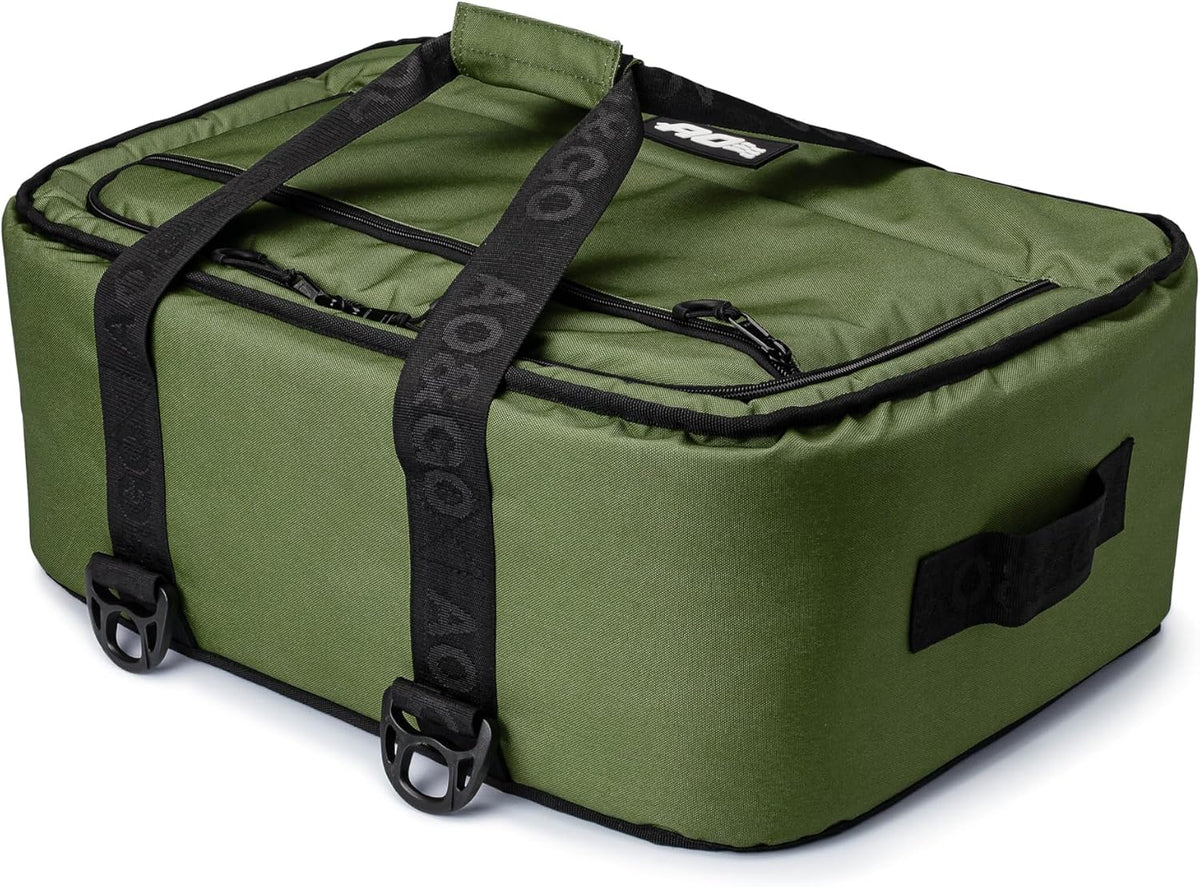 AO Coolers Stow-N-Go Canvas Soft-Sided Cooler, Low Profile and Leak Proof, Insulated for 24-Hour Cold