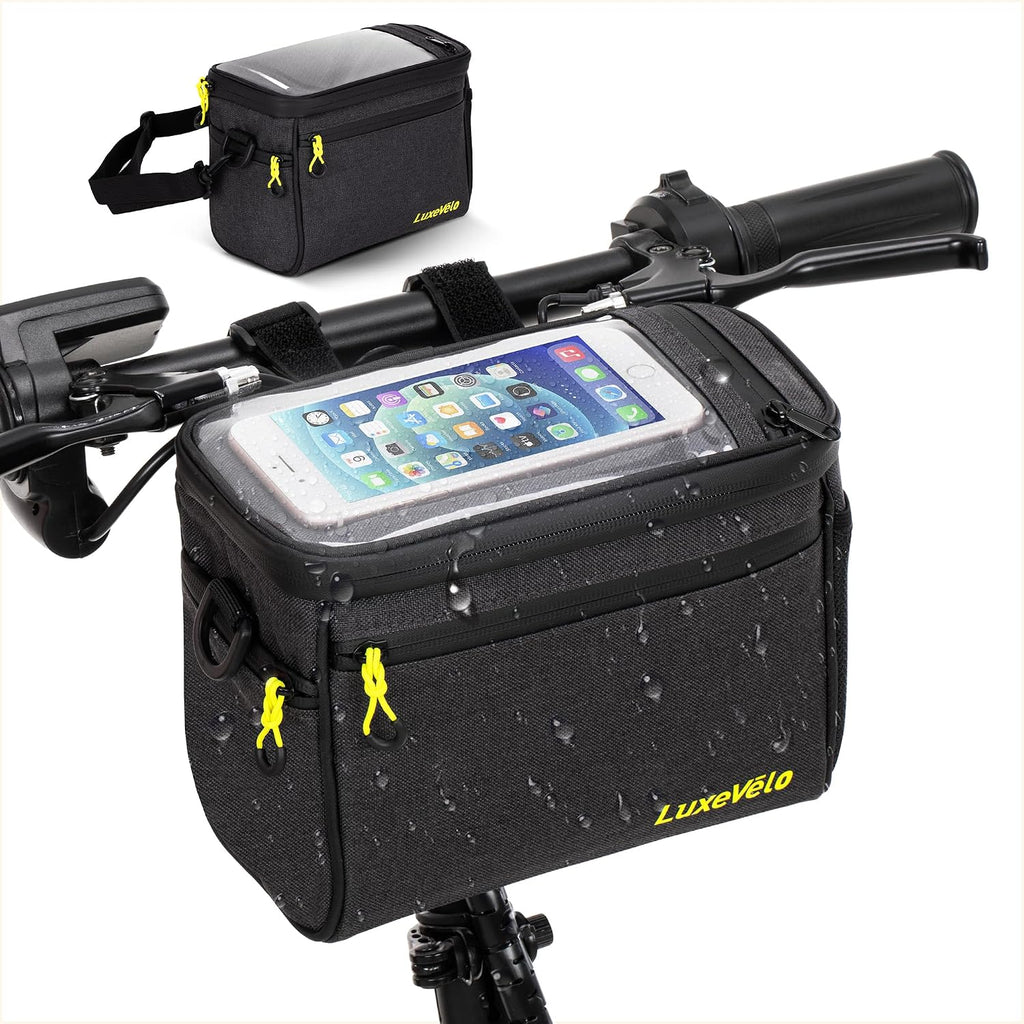 Bike Handlebar Bag, Front Bicycle Basket Bag