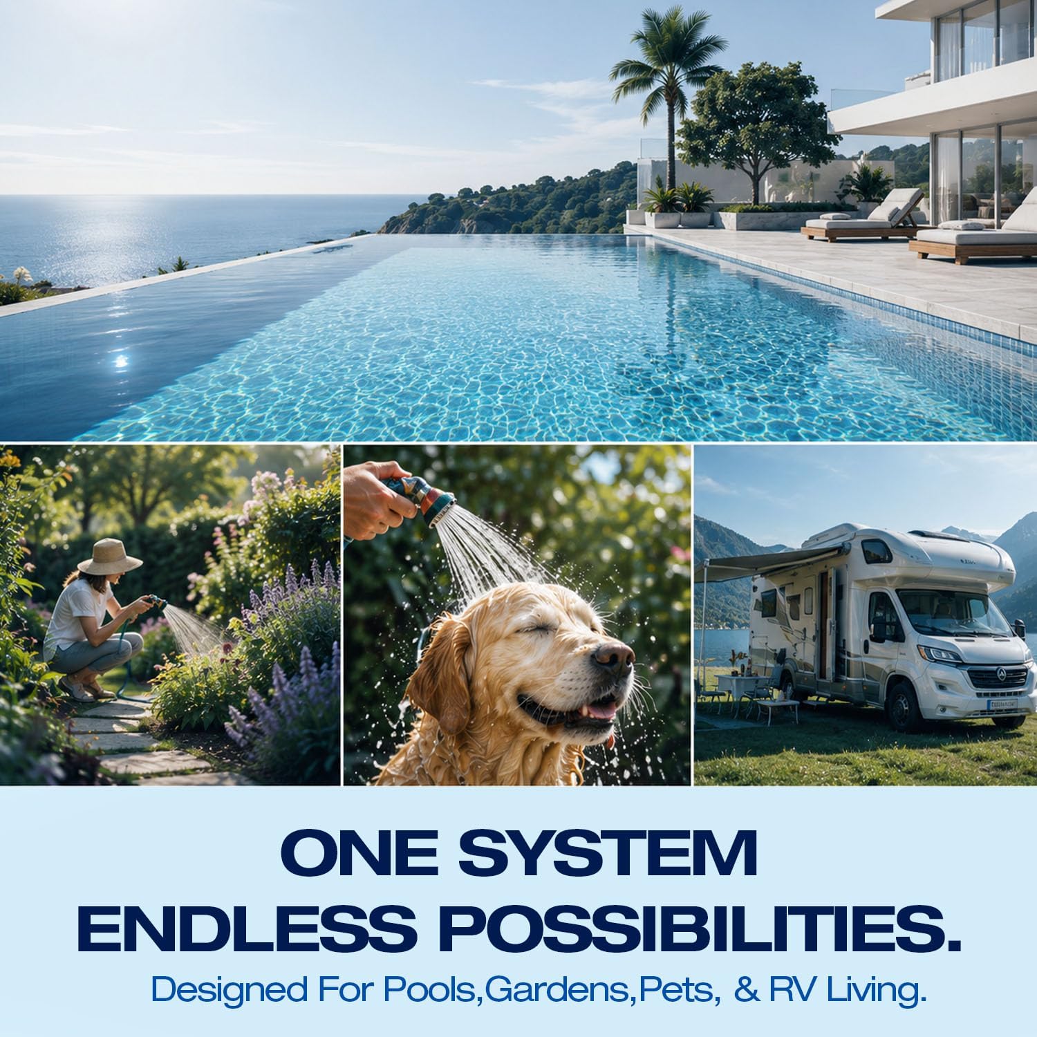 H&G lifestyles Water Filter for Hose Filter for Filling Pool Hard Water