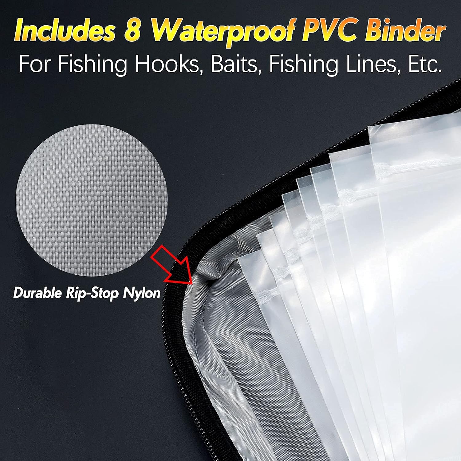 Dr.Fish Soft Bait Binder Bag Lure Wallet Storage Tackle Bag