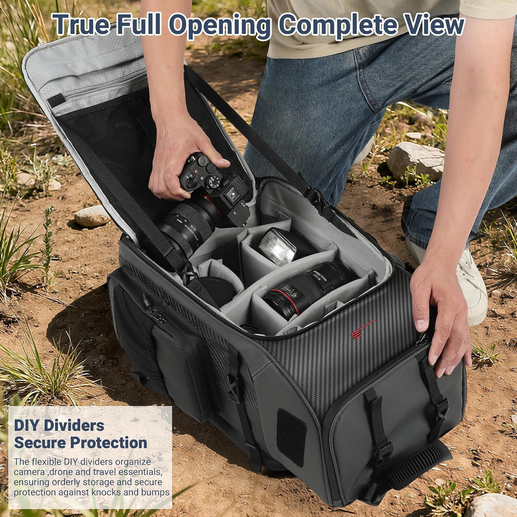 STARTRC VCR Camera Backpack Case Professional 40L Travel Bag Accessories