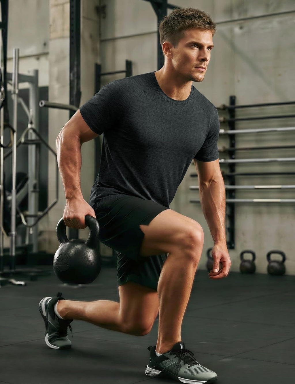 MAGCOMSEN Mens Athletic Shirts Quick Dry Short Sleeve Workout Wicking Shirt