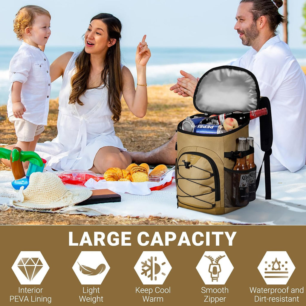 Cooler Backpack, Soft Leak Proof Backpack Coolers for Men Women
