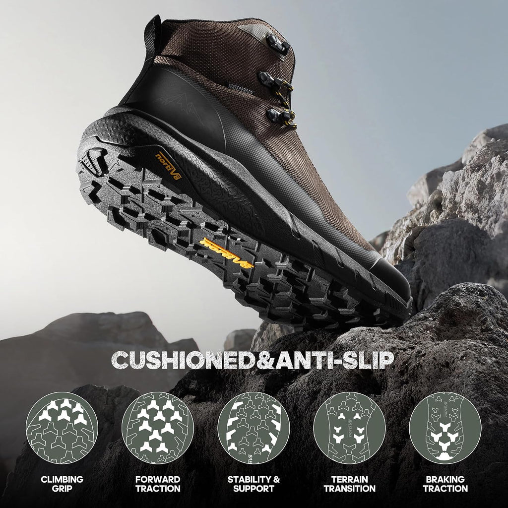 NORTIV 8 Men's Lightweight Breathable Hiking Boots