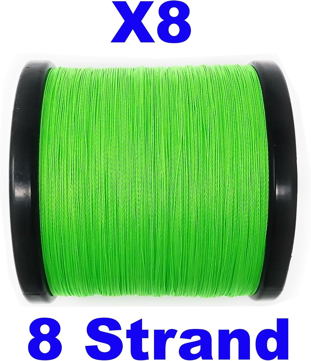 Reaction Tackle Braided Fishing Line - Pro Grade Power Performance for Saltwater or Freshwater Fish - Colored Fishing Line Braid for Extra Visibility