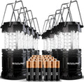 SSAV Battery Powered LED Lanterns (Batteries Included) (8 Pack)