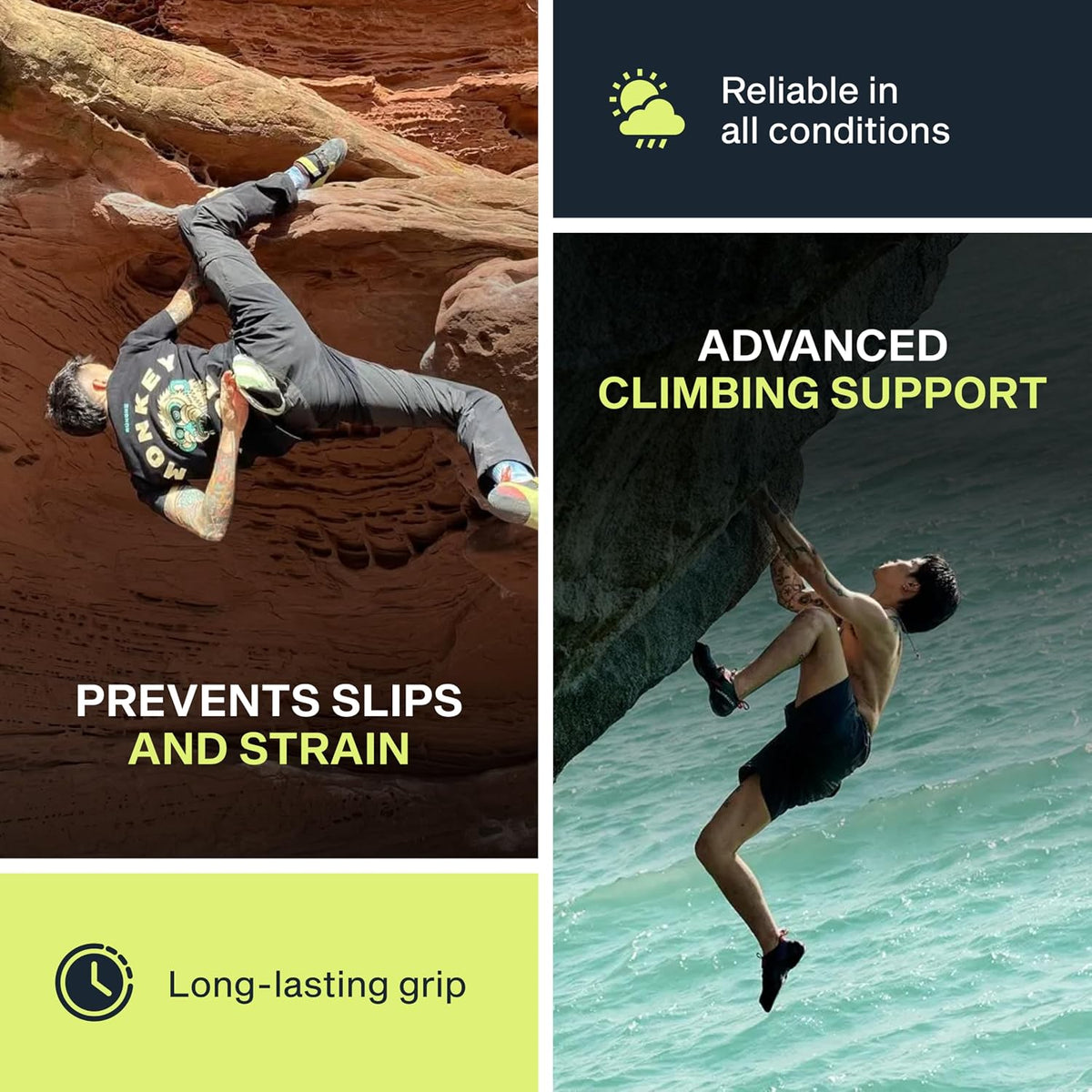 RUNGNE Premium Climbing Chalk - High Performance Chalk for Rock Climbing, Bouldering, Weightlifting & More - Unmatched Grip and Skin Friendly