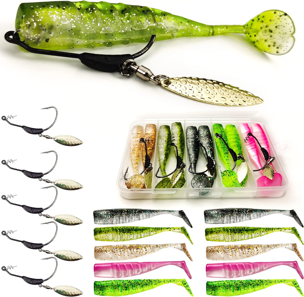 Soft Fishing Lures Paddle Tail Swim Baits for Bass Fishing