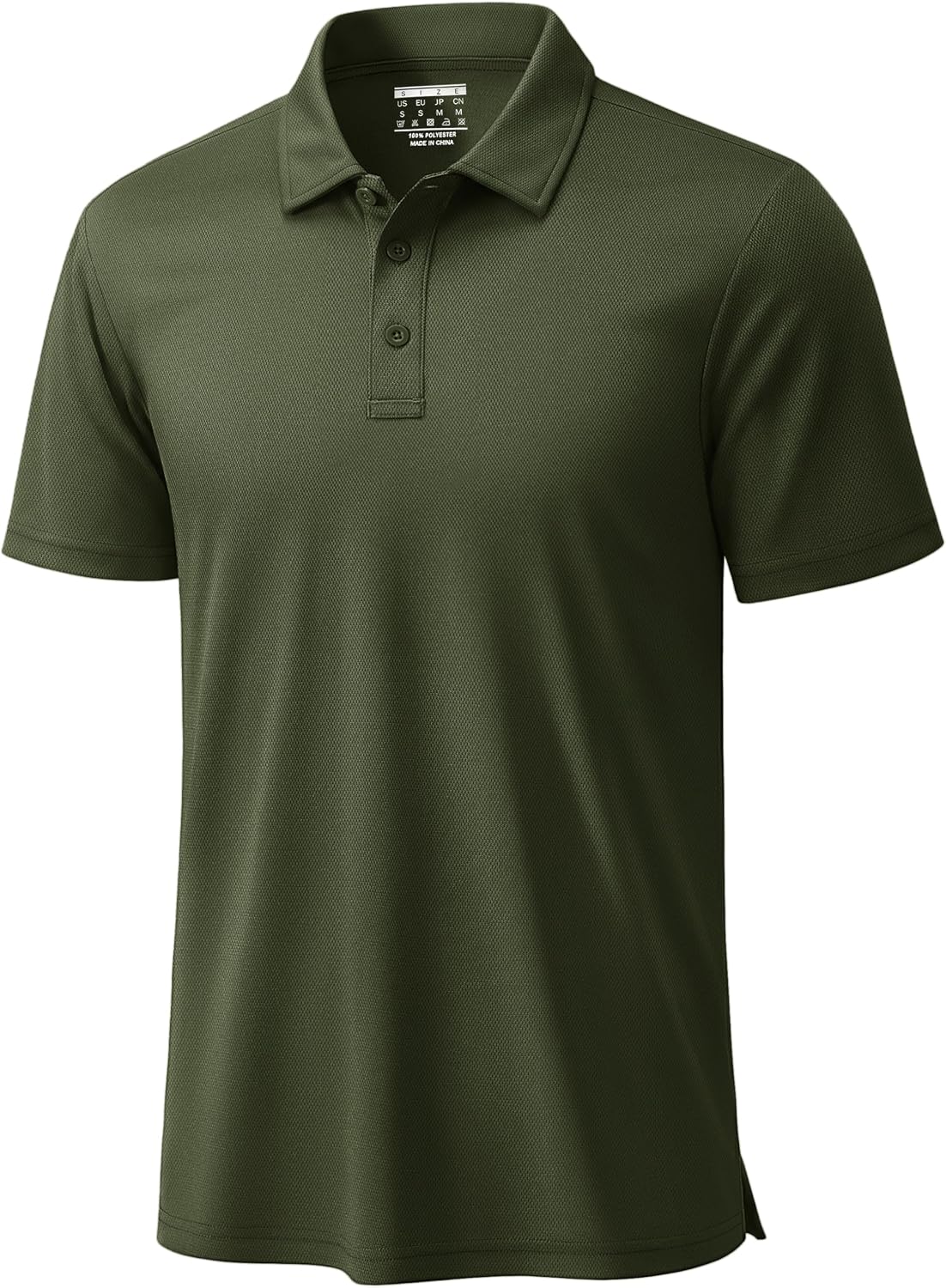 TACVASEN Men's Polo Shirts Short Sleeve Dry Fit Collared Golf Shirt