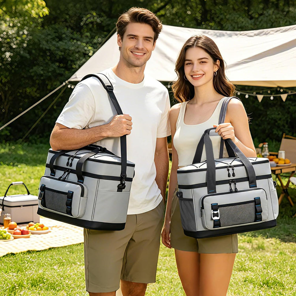 60 Can Insulated Soft Sided Collapsible Cooler Bag Ice Chest