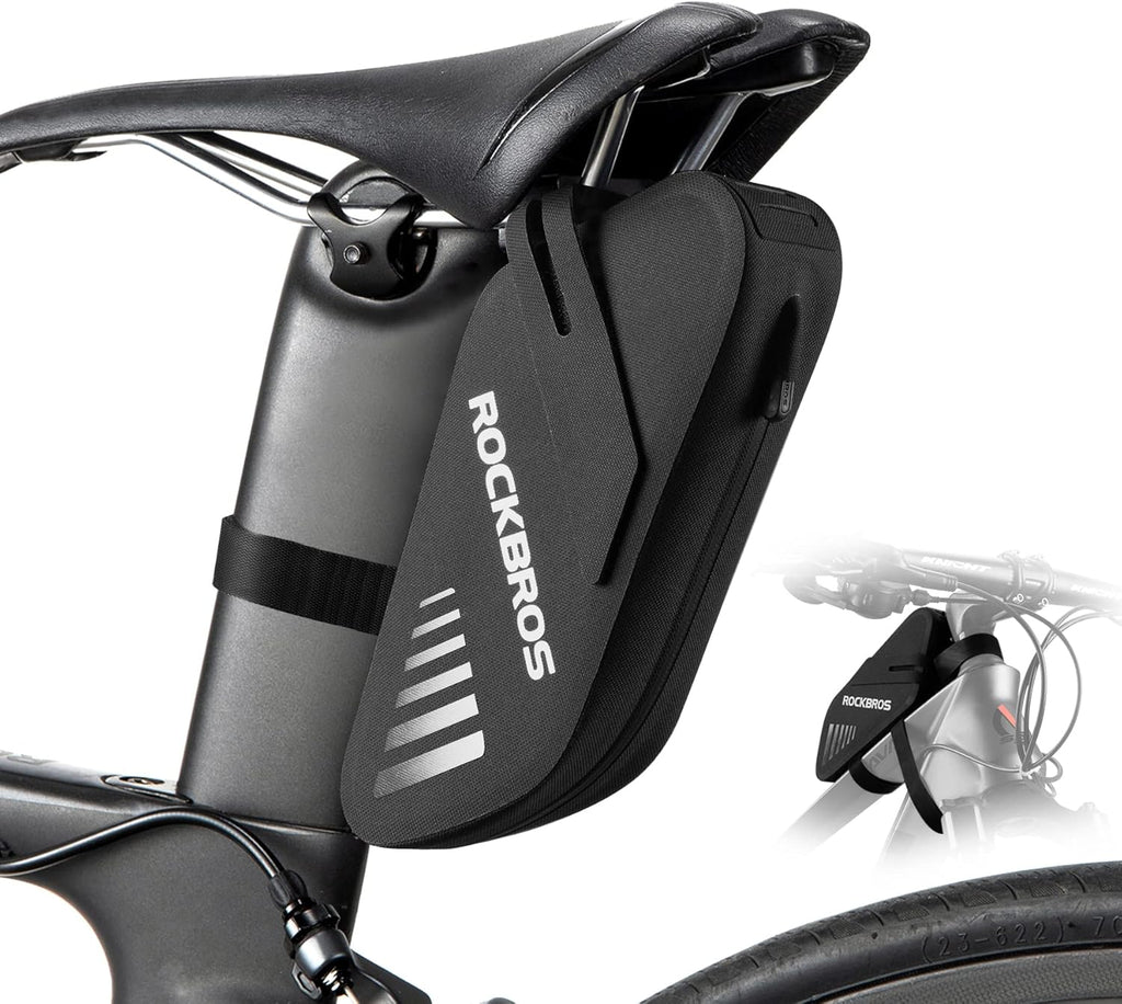 ROCKBROS Bike Seat Bag Waterproof Bicycle Saddle Bag 0.6L Bike Frame Bag