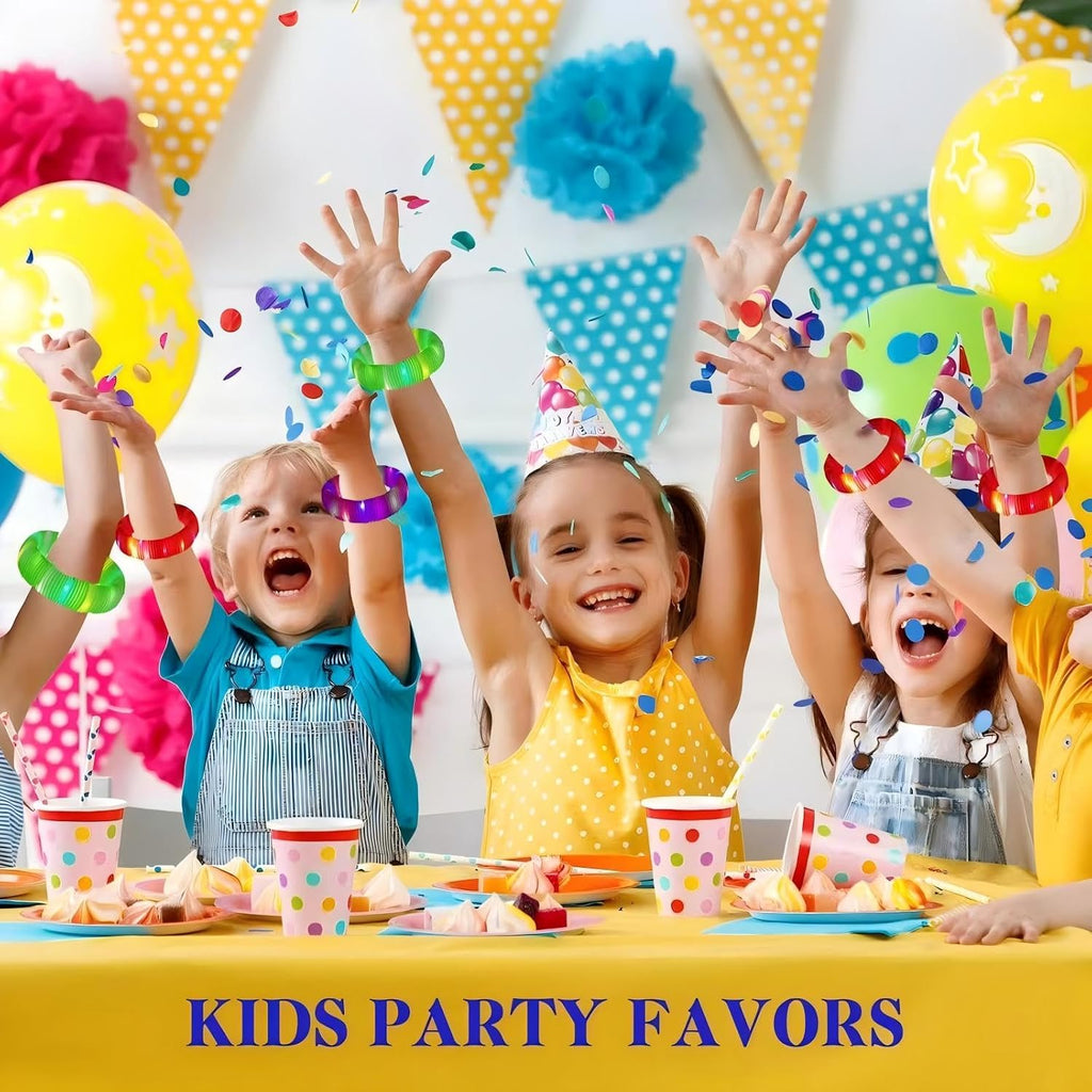 Purple 12 Pack Light Up Party Favors Supplies,Bulk Glow Sticks Bracelet,Necklace Accessories for Kids,Birthday Return Gifts Treats,Easter Basket Goodie Bag Stuffer Fillers for Boys Girls