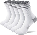 Gonii Women Athletic Cushioned Crew Socks 5 Pairs