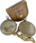 Scout Compass with Oath Message – Solid Brass Pocket Compass for Boys, Teens & Scouts | Inspirational Keepsake Gift for Eagle Ceremony, Graduation, Hiking, Camping, Outdoor Adventures, Promotion Gift
