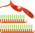 Curly Style Tail Worms Fishing Lures – Realistic Wavy Tail Soft Bait Grub Swimbaits for Saltwater & Freshwater Fishing, Available in 4 Inch & 6 Inch, Perfect for Bass, Trout, Crappie, & More