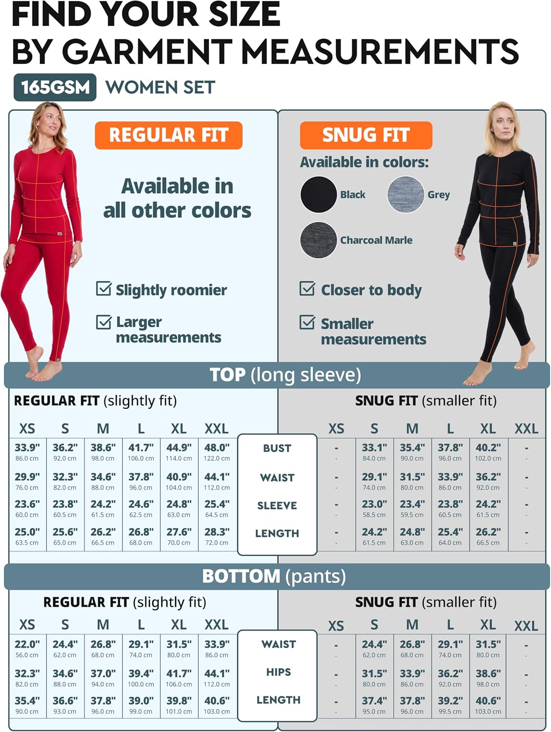 100% Merino Wool Base Layer Set Women - Thermal Underwear Long Johns PJs