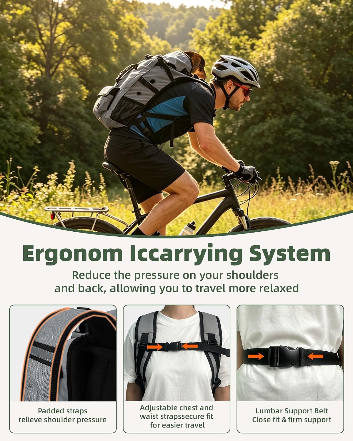 Breathable Dog Hiking Backpack Carrier for Small Dogs, Grey