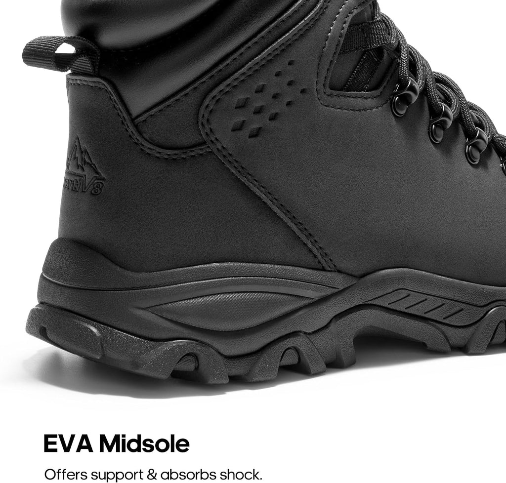 NORTIV 8 Men's Hiking Winter Insulated Snow Boots