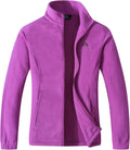 GIMECEN Women's Full Zip Soft Polar Fleece Jacket Outdoor Recreation Coat