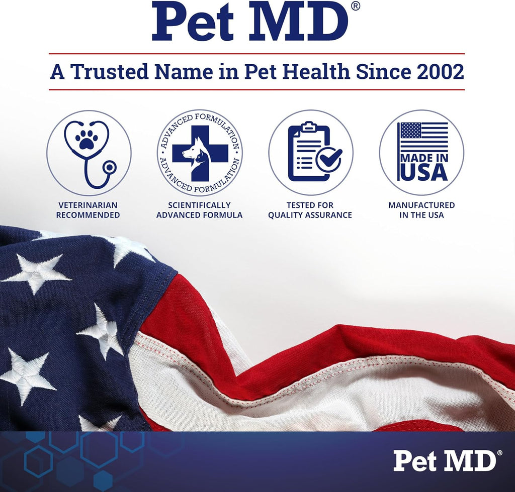 Pet MD Hydrocortisone Spray for Dogs, Cats, Horses - 4 oz | Itch Relief Spray &amp; Hot Spot Remedy for Dogs Irritated Dry Itchy Skin, Allergies, &amp; Other Topical Discomforts
