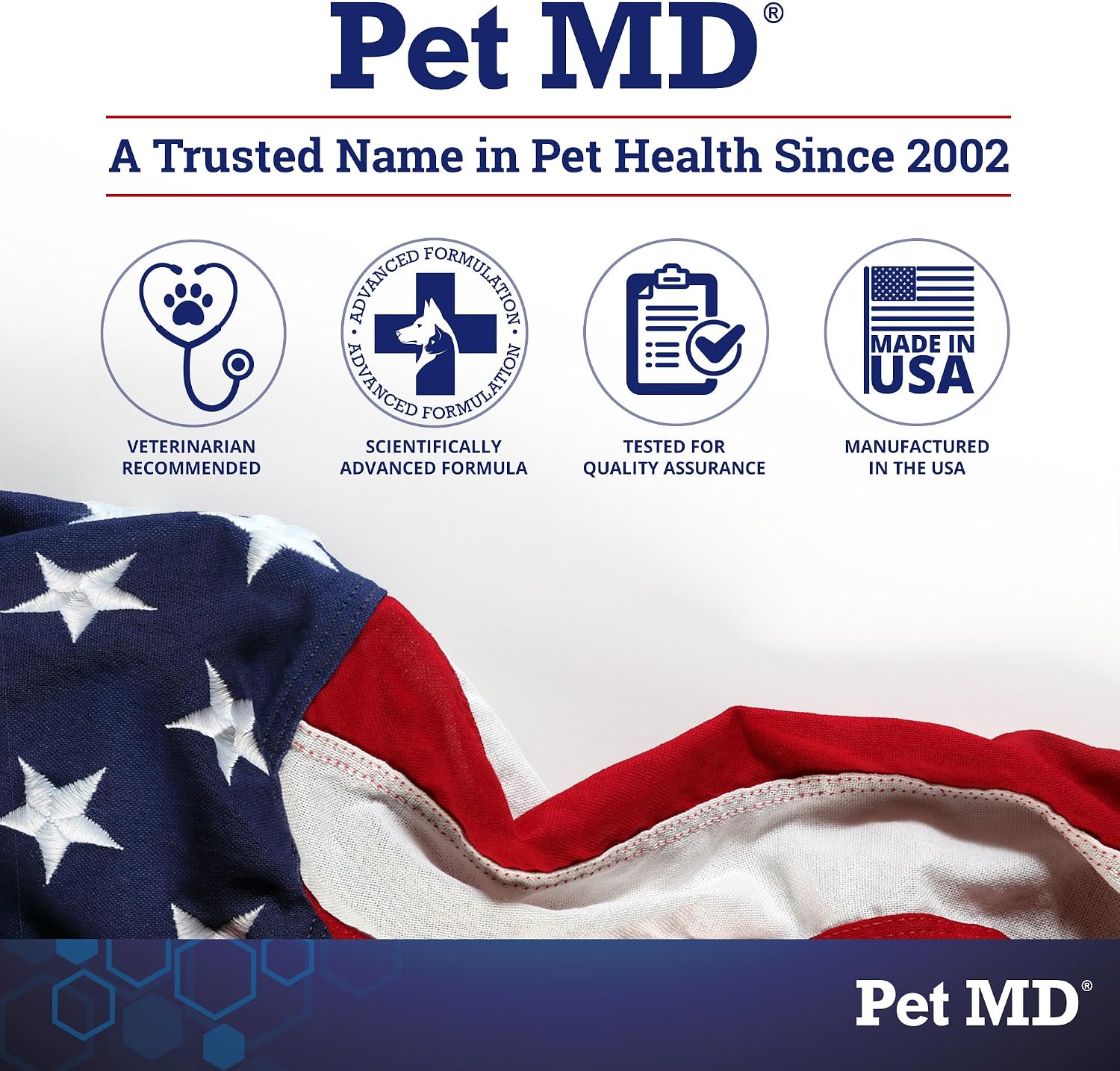 Pet MD Pet Dental Finger Wipes for Dogs - Plaque and Tartar Remover - 50ct