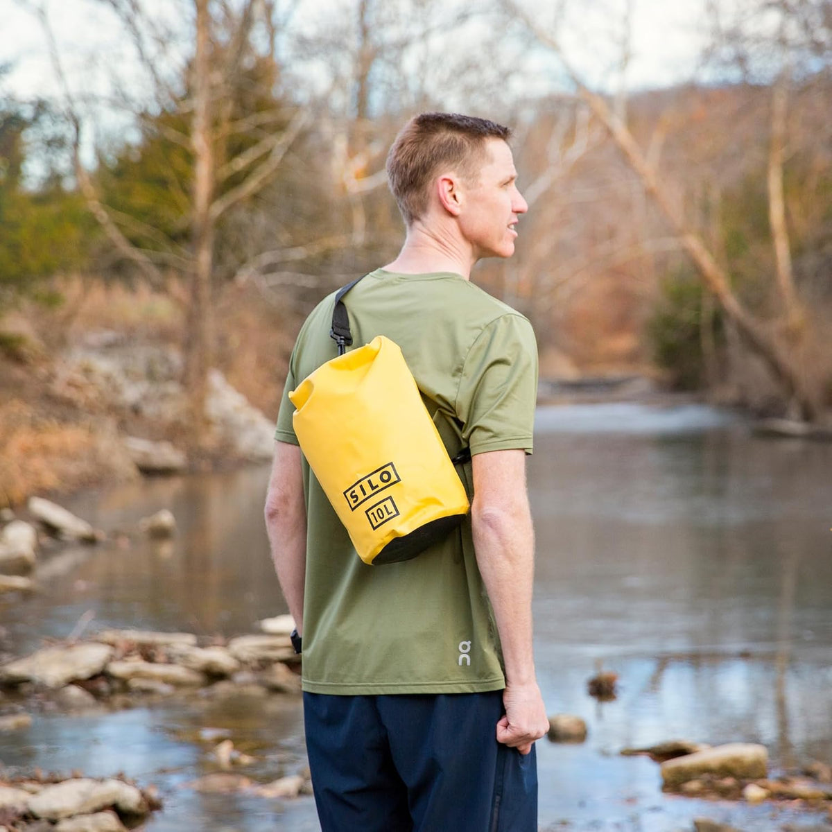 SILO Dry Drop 10L Waterproof Dry Bag - Ultralight Roll-Top Gear Bag for Trail Running, Ultramarathon Crew Drop, Kayaking, SUP, Hiking, Camping, Beach - 500D PVC, Shoulder Strap Pink