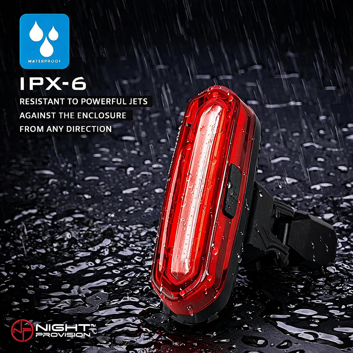 Super Bright Rear Bike Light - Red & White Back LED - USB-C Rechargeable 14hr Max - Best Safety Flashing Lights - Visible for Night Riding, Adults, Kids, Road, Mountain, Dirt, e Bicycle, reflectors