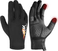 HANDLANDY Lightweight Running Gloves for Women & Men, Touchscreen Gloves with Fleece Lining & Anti-Slip Grip for Cycling, Biking, Commuting & as a Ski Glove Liner