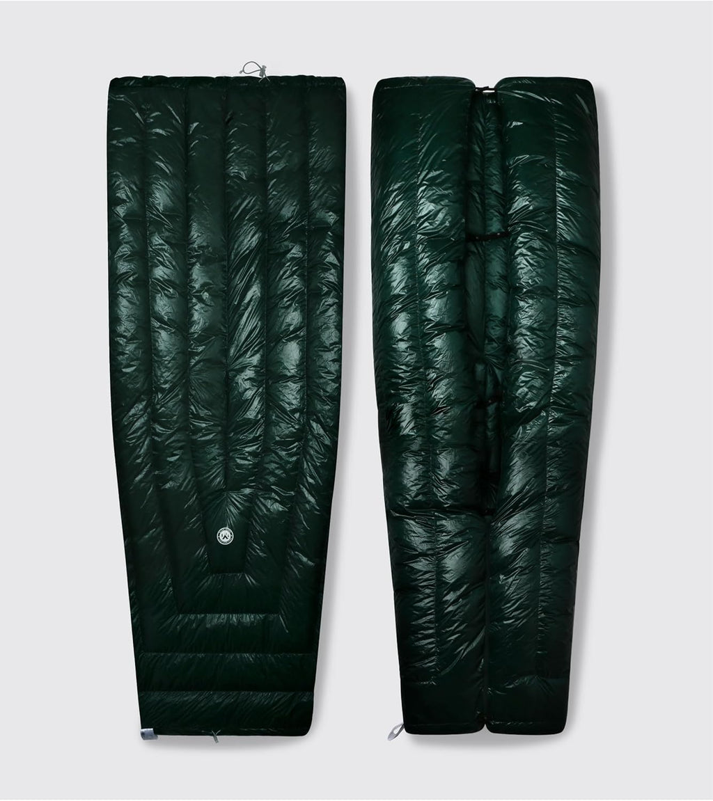 Tiny PRO Series 10D Lightweight 800FP Wearable Down Sleeping Bag Quilt for Backpacking Camping Adult Outdoor Travel Sleeping Bag