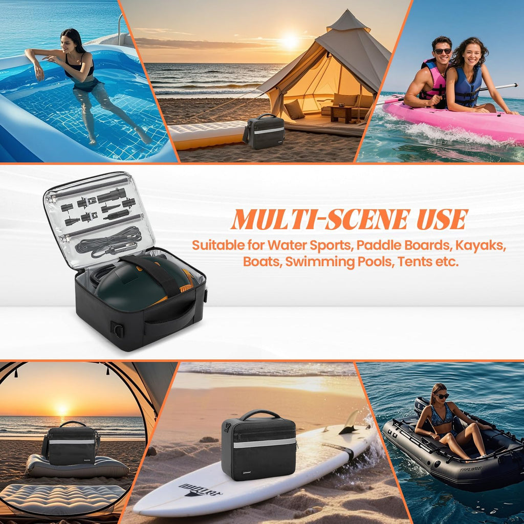 Paddle Board Pump Bag Compatible with Most SUP Electric Air Pumps, Bag Only