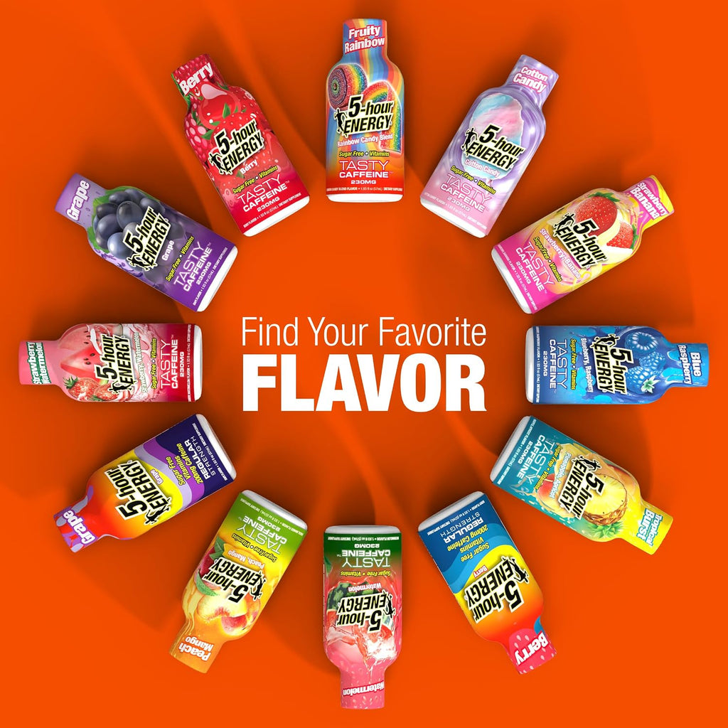 5-hour ENERGY VARIETY PACK, 30 Count, 1.93 Fl Oz Extra Strength Energy Shot