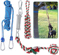 HOPET Dog Outdoor Bungee Hanging Toy, Tether Tug of War Toys for Medium to Large Dog to Exercise, Durable Interactive Tug Toy, Dog Rope Toys