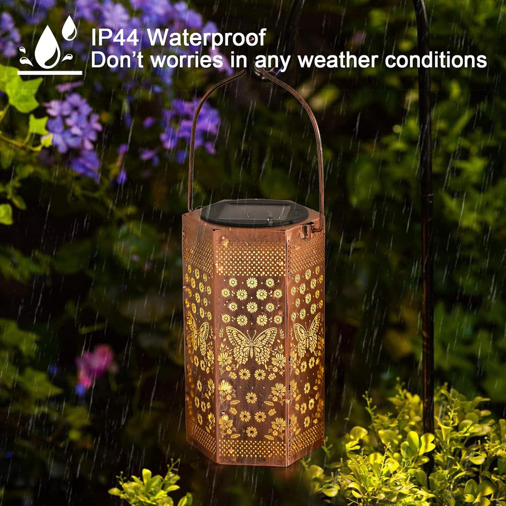 Birthday Gifts for Women Butterfly Solar Lantern Outdoor Waterproof