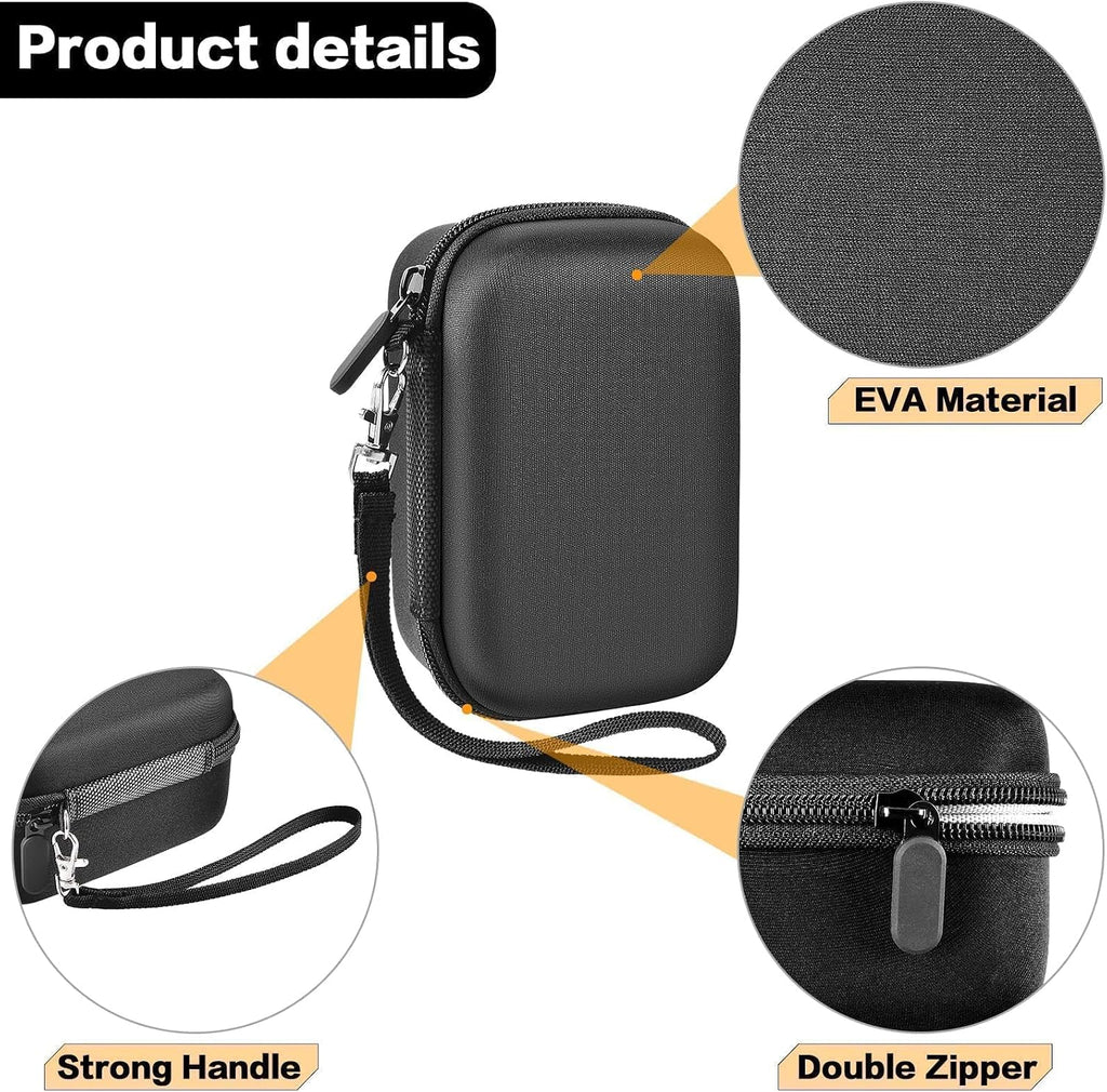 Digital Camera Case for Travelers & Vloggers, Case Only, Gray Inner
