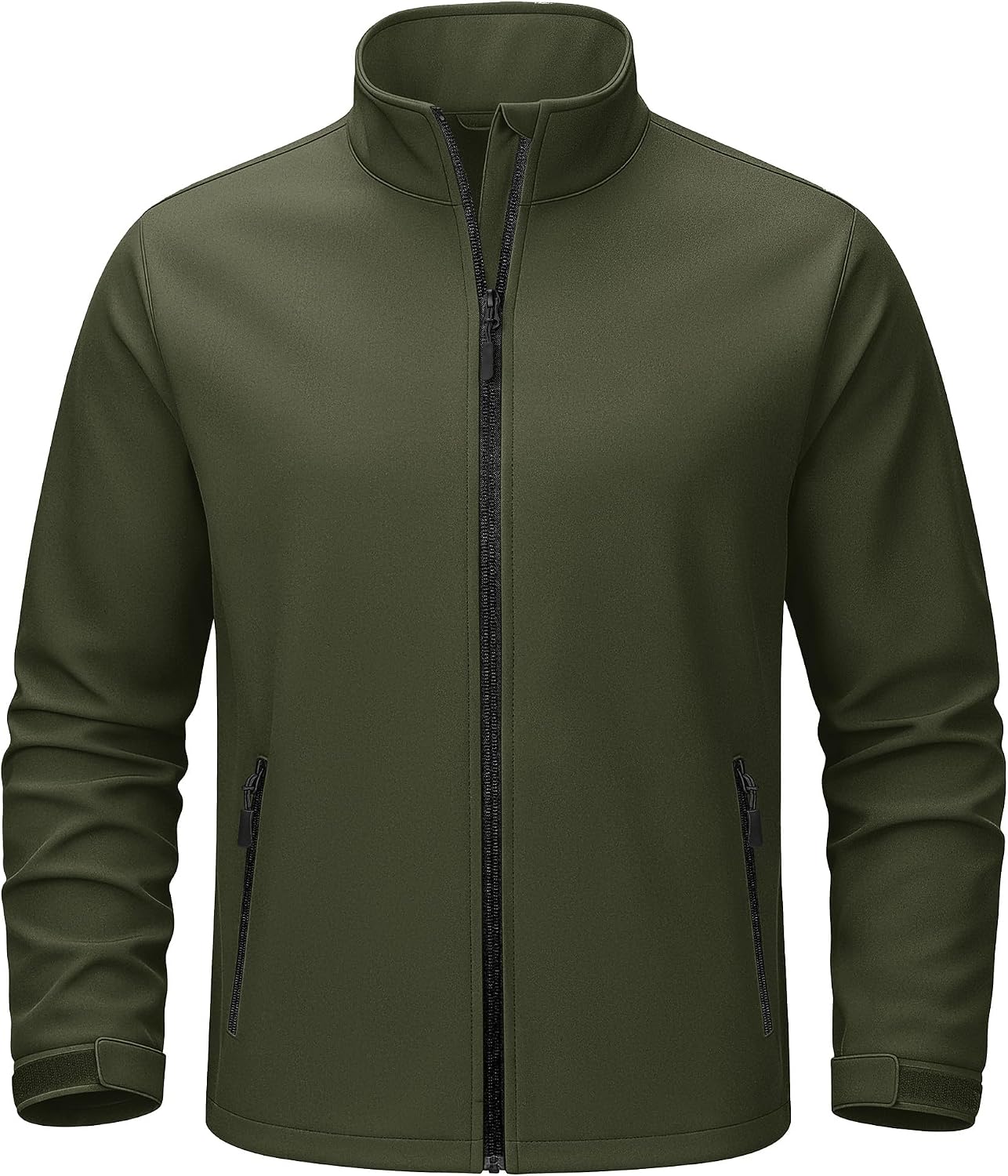 TACVASEN Men's Lightweight Softshell Waterproof Fleece Windbreaker Jacket
