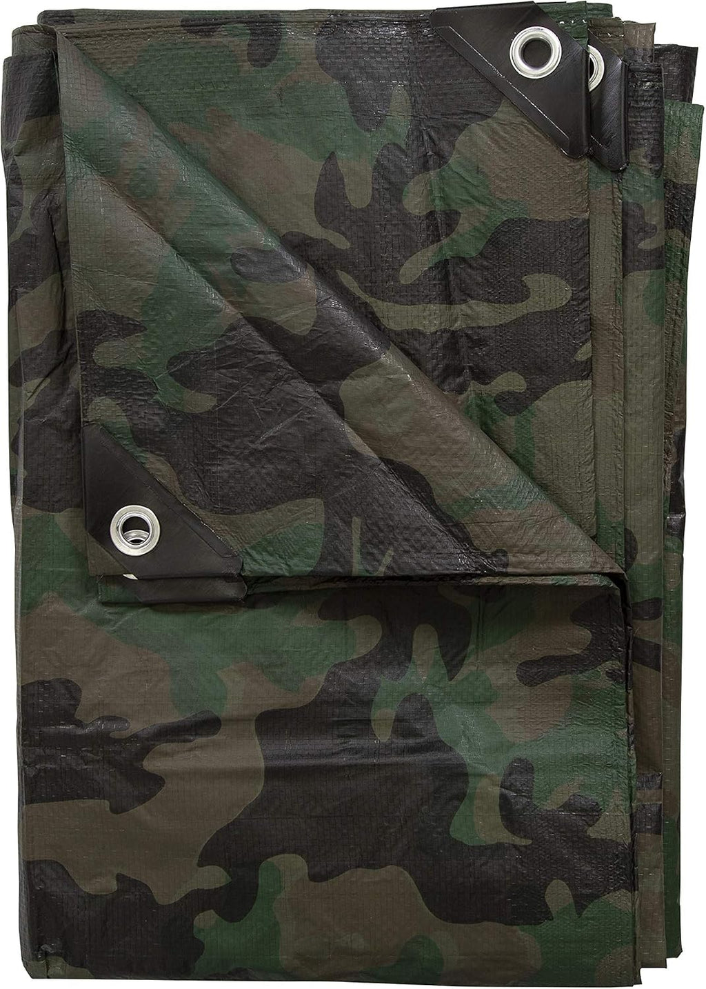 Stansport Medium-Duty Rip-Stop Tarp 10' x 12' - Green Camo (T-1012-C)
