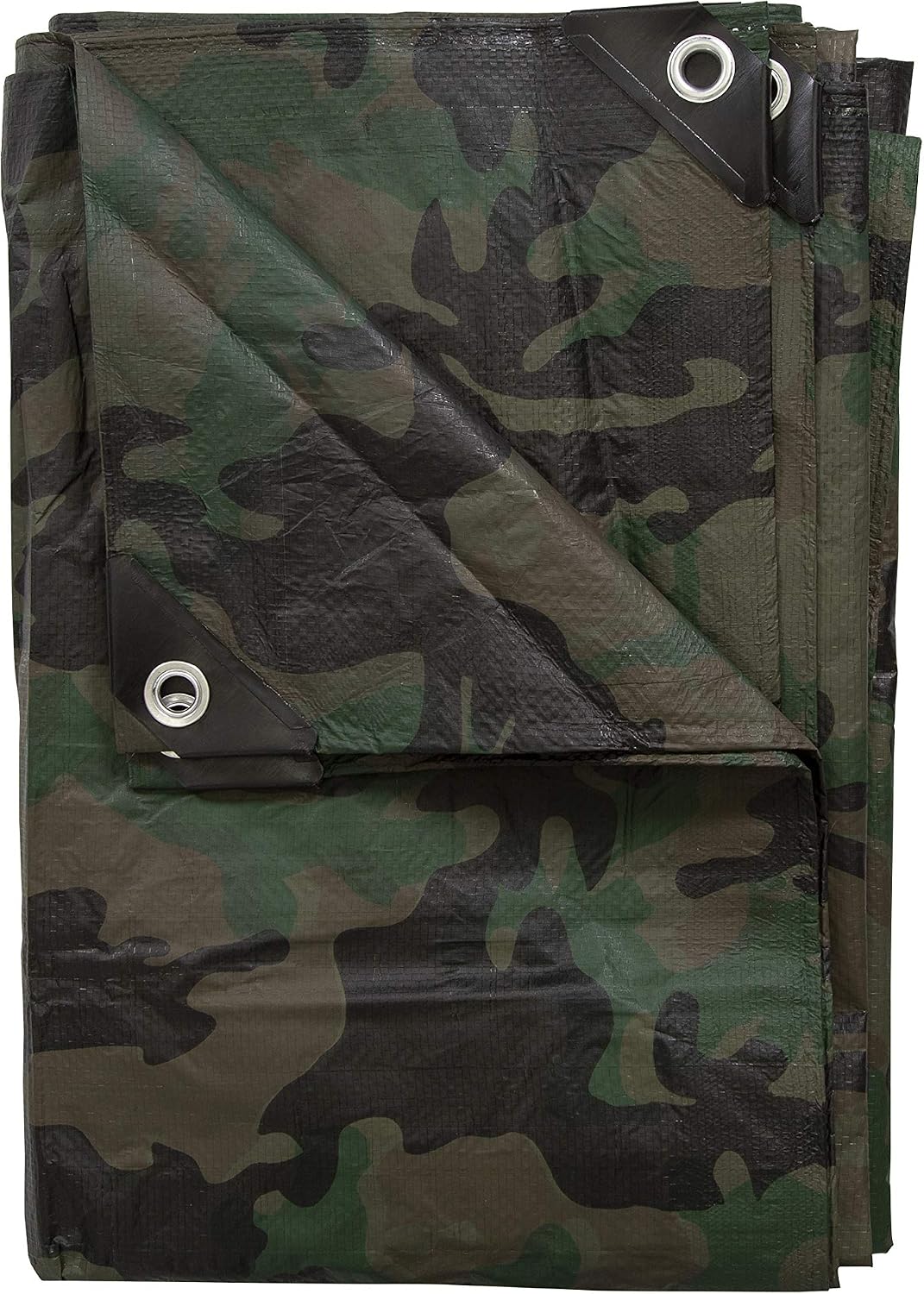 Stansport Medium-Duty Rip-Stop Tarp 10' x 12' - Green Camo (T-1012-C)