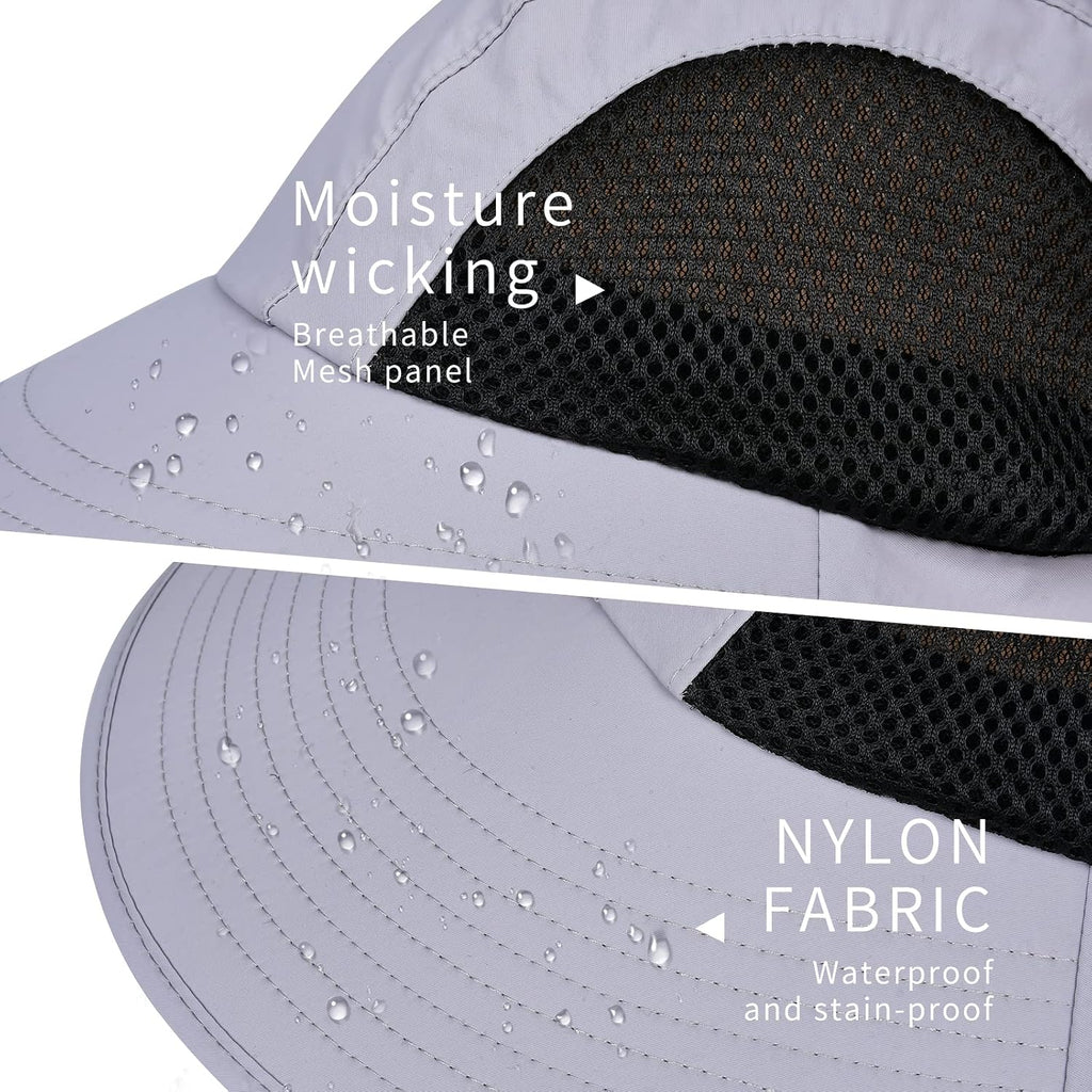 Sun Hat for Men Women with Neck Flap,UPF 50+ UV Protection Fishing Hat
