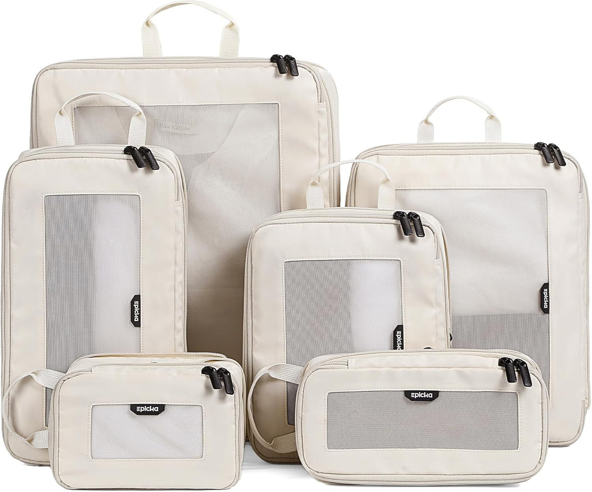 EPICKA TripCozy Compression Packing Cubes, 4 Set, Olive Green