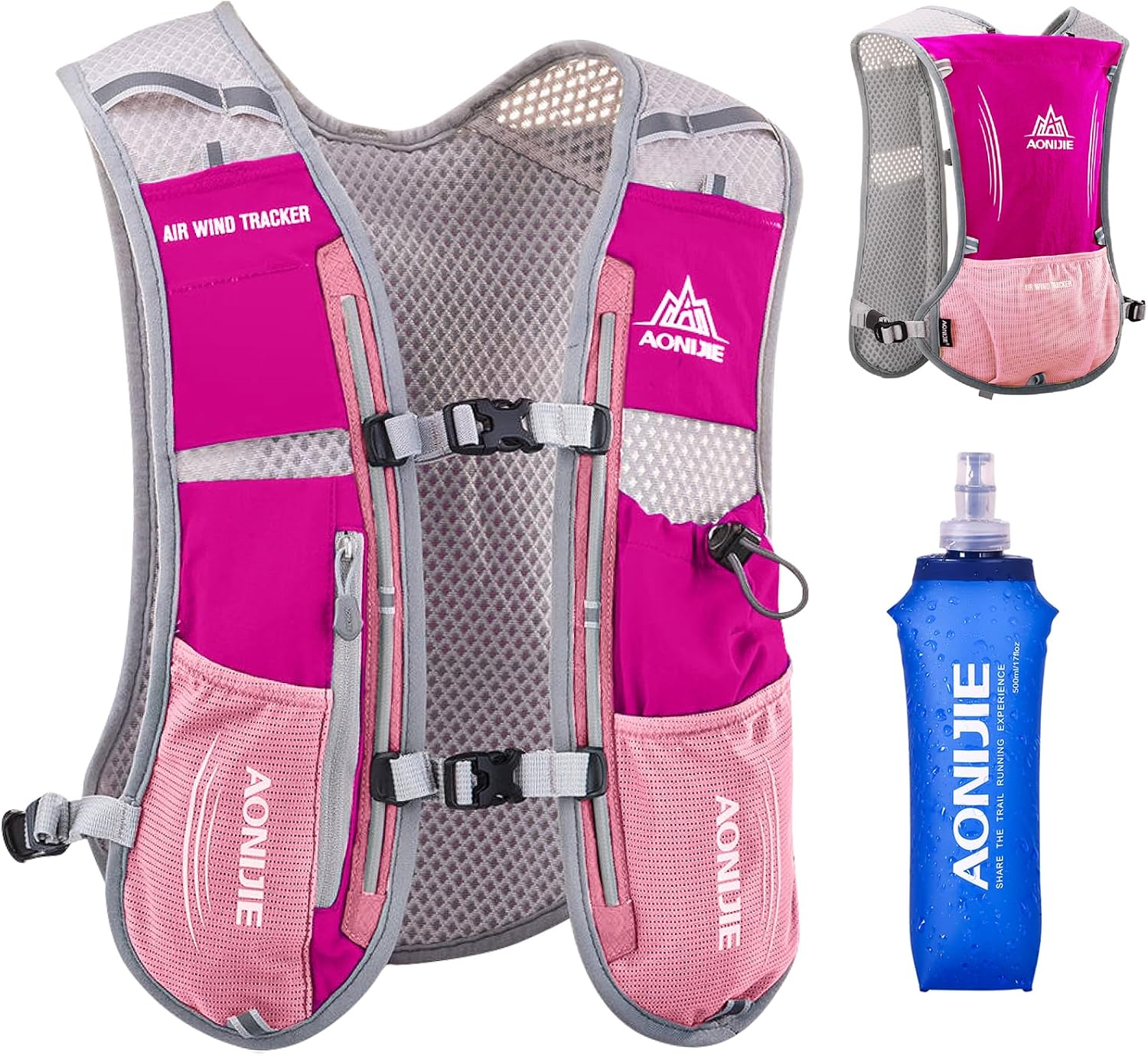 Azarxis Hydration Running Vest Backpack Pack 5L 5.5L for Women and Men Jogging Trail Race Marathon Cycling Hiking