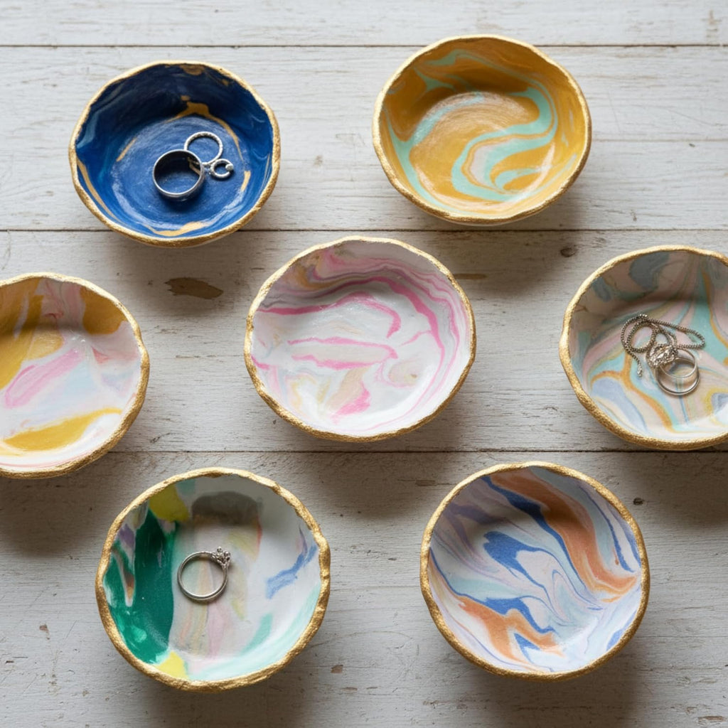 Craft 'n Clay - Jewelry Dish Making Kit for Kids 8-14 Years - DIY Crafts